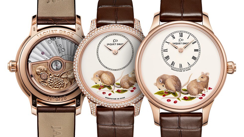 Jaquet Droz, Petite Heure Minute Rat, J005013230 J005003227, Duo Front And Back