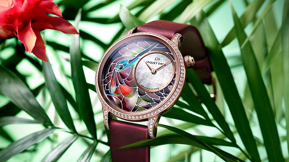 Jaquet Droz, Petite Heure Minute Smalta Clara Humming Bird, J005503501, Ambiance