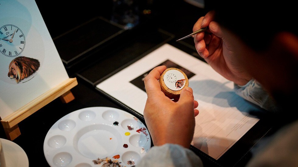 Jaquet Droz, Painting Workshop In Shanghai, Guest Painting close-Up