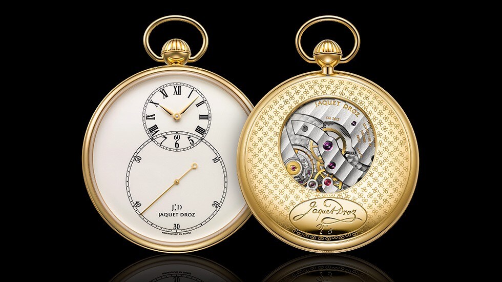 Jaquet Droz, Grande Seconde Pocket Watch, Front Back, J080031000