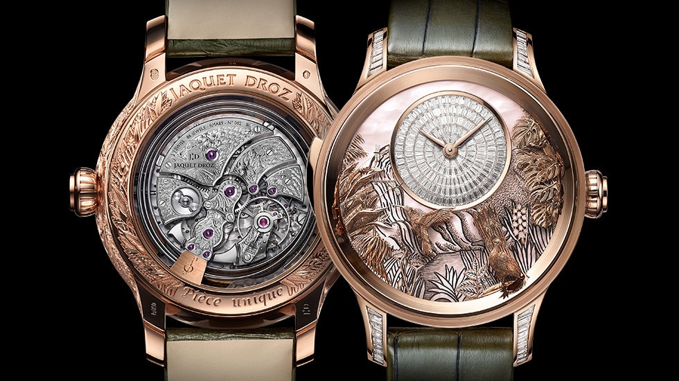 Jaquet Droz, Tropical Bird Repeater, J033033206, Front Back