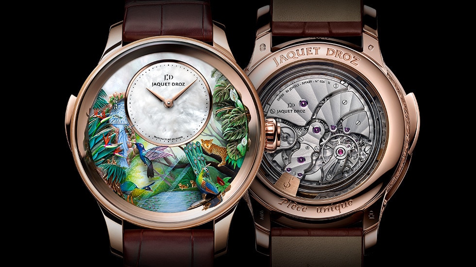 Jaquet Droz, Tropical Bird Repeater Beijing, J033033204, Front Back