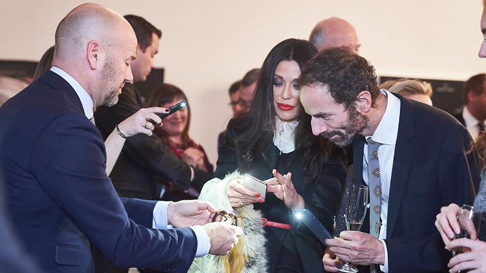 Jaquet Droz, Workshop Event Geneva, Christian Lattmann Presenting the Grands Seconde Skelet-One