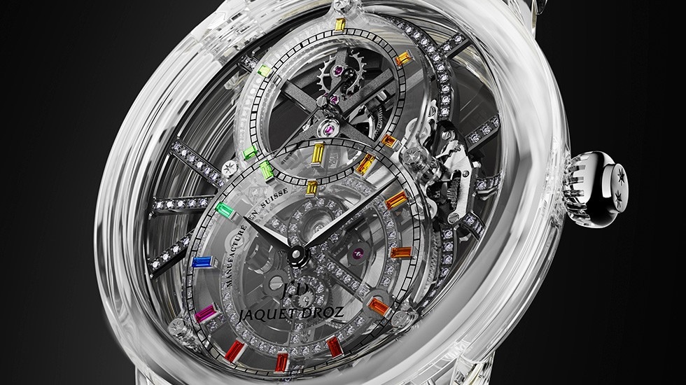 Jaquet Droz, Tourbillon Skelet Sapphire - Rainbow Set, Ambiance