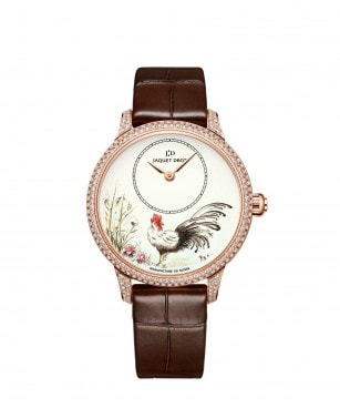 Jaquet Droz, J005003222, Petite Heure Minute Rooster, Front
