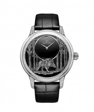 Jaquet Droz, Petite Heure Minute Relief Pig, J005024284, Front