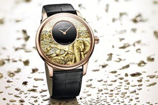 JAQUET DROZ PETITE HEURE MINUTE MOSAIC ELEPHANT J005033280 AMBIENCE 