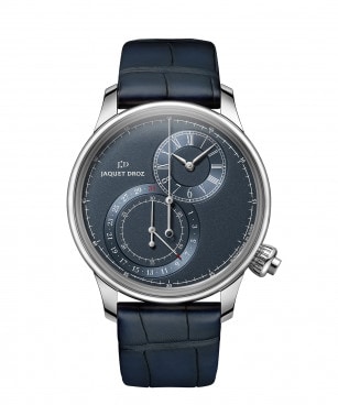 Jaquet Droz, Grande Seconde Off-centered Chronograph Blue, J007830241, Front