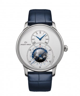 Jaquet Droz, Grande Seconde Dual Time Silver, J016030241, Front