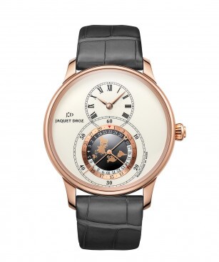 Jaquet Droz, Grande Seconde Dual Time Ivory Enamel, J016033201, Front