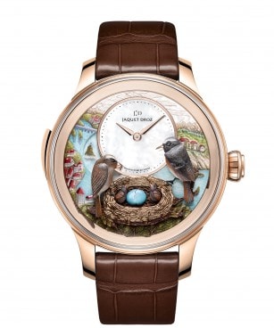 Jaquet Droz, Bird Repeater Fall of the Rhine, J031033206, Front