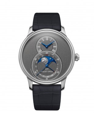 Jaquet Droz, Grande Seconde Moon Anthracite, J007530242, Front