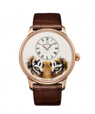 Jaquet Droz, Petite Heure Minute Tiger, J005033331, Front