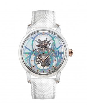 Jaquet Droz, Tourbillon Skelet Sapphire, J0135270011, Front