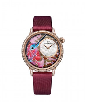 Jaquet Droz, Petite Heure Minute Smalta Clara Humming Bird, J005503501, Front
