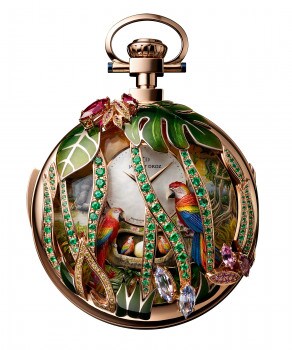 Parrot Repeater Pocket Watch, J080533000, Front